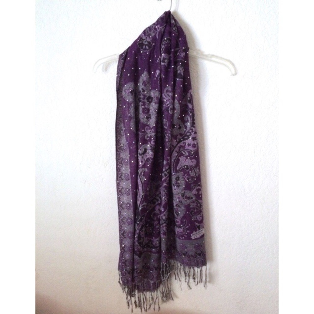 Gorgeous Shimmery Purple Scarf